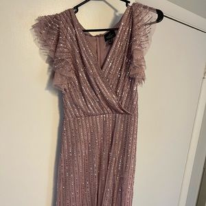 Dusty lavender dress perfect for bridesmaids